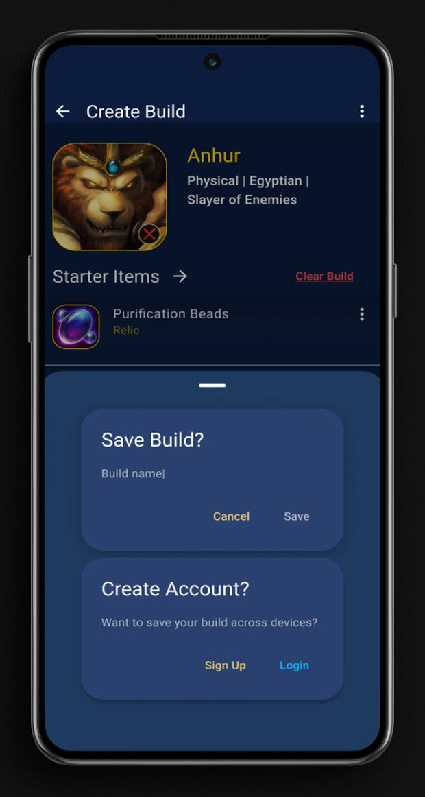 Save build on Android