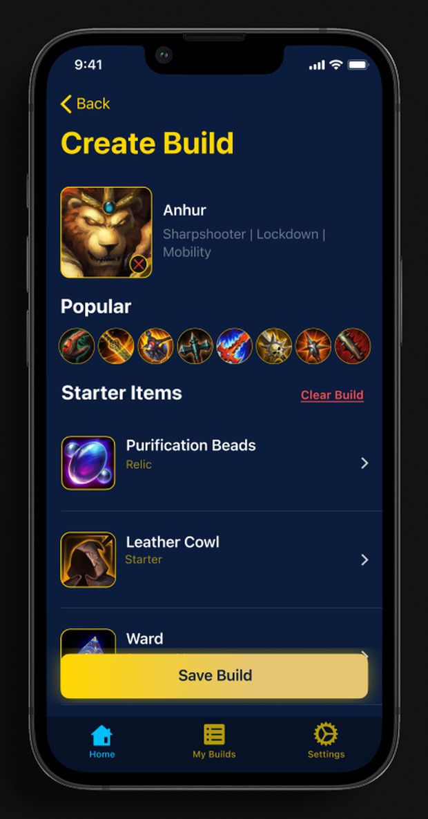 Create build on iOS