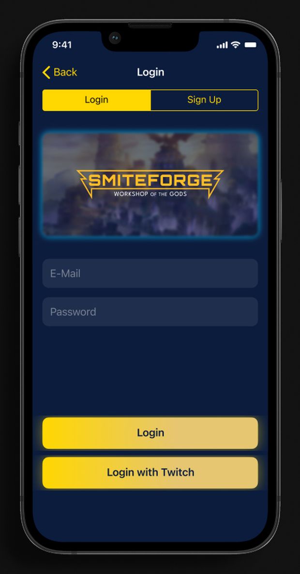 Login on iOS